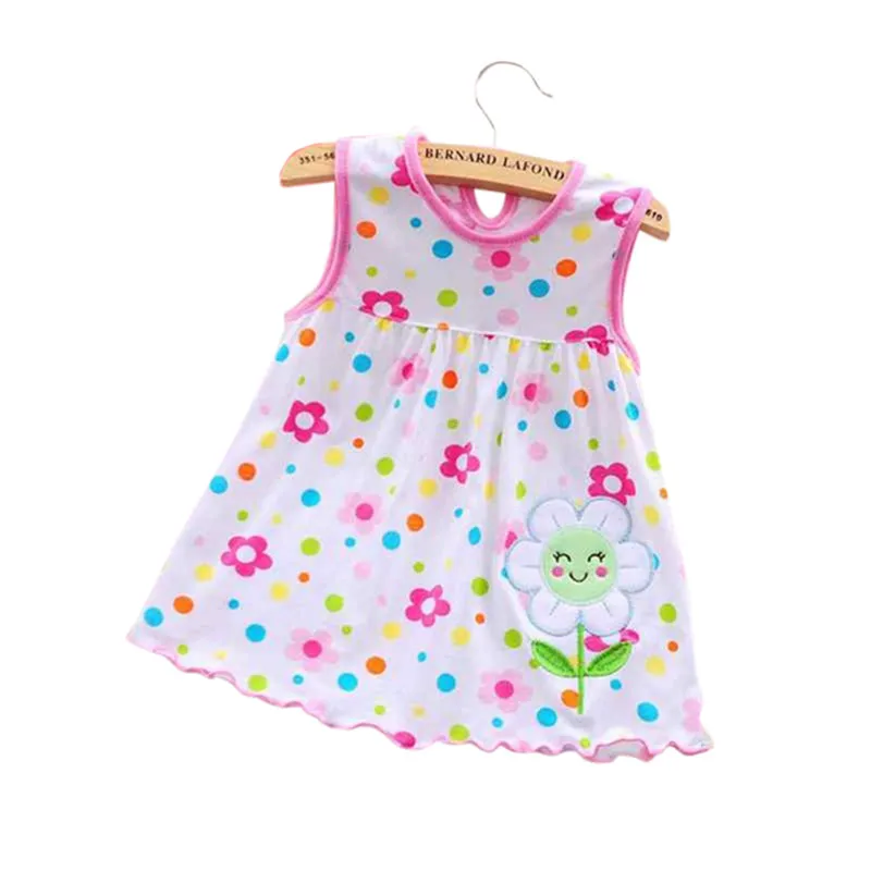 Милое платье для маленьких девочек; летнее платье для маленьких девочек; хлопковая одежда; детская одежда в цветочек; платья принцессы; - Цвет: B