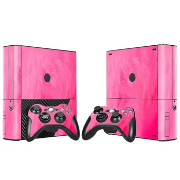 

Pink Color Design Vinyl Skin Sticker for Microsoft Xbox 360 E Console