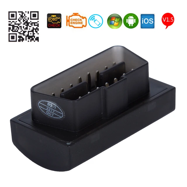 Cheap Super Mini V1.5 Bluetooth 4.0 OBD2 Scan Tool OBDII Scan Tool Car Auto Diagnostic Tool With IOS, Android and Windows Device