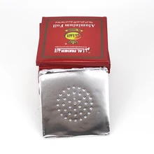 50 יח'\אריזה נרגילות אלומיניום רדיד עם חור מחורר רדיד עבור נרגילה טבק קערת אביזרי Sheesha Narguile Chicha נרגילות(China)