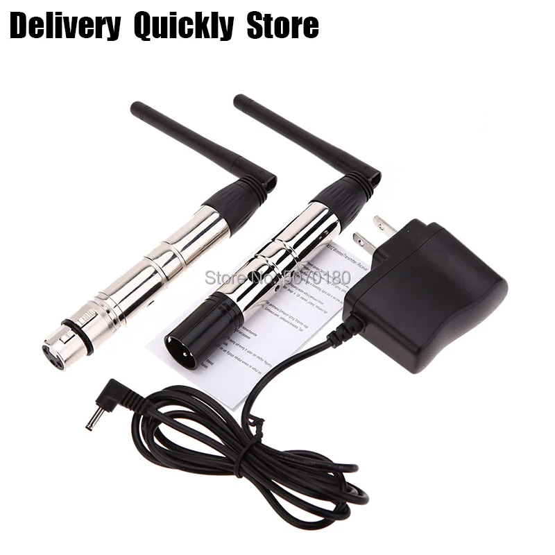 

2.4G ISM Wireless DMX 512 Controller XLR Receiver Transmitter For Disco DJ Party Bar Stage PAR Moving Head Laser Light