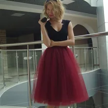 5 слой Тюлевая юбка для Для женщин Мода Стиль юбка Цвет Размеры индивидуальный заказ женская одежда юбка-пачка