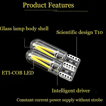 

2Pcs Car White LED Lights Kit for Stock Interior & Dome & License Plate Lamps