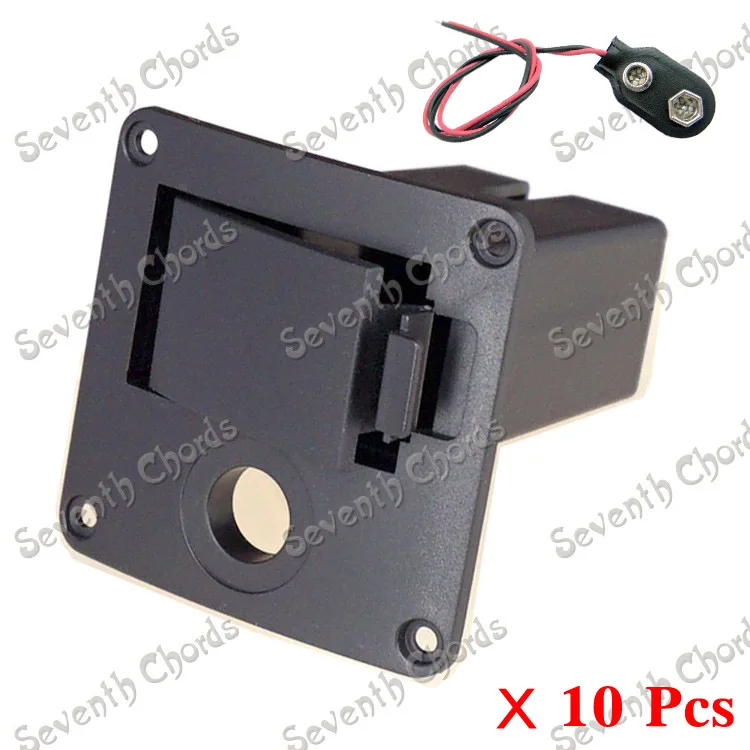 10ชุดพลาสติก Active Bass กีตาร์ Humbucker Picku แบตเตอรี่9V กล่อง/กล่อง