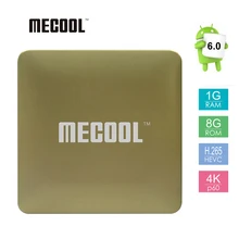 MECOOL HM8 Android TV Box Amlogic S905X Quad Core Android 6.0 Set-top Box 1GB/8GB 2.4G WiFi HDR 10 H.264 4K HD Smart MINI PC