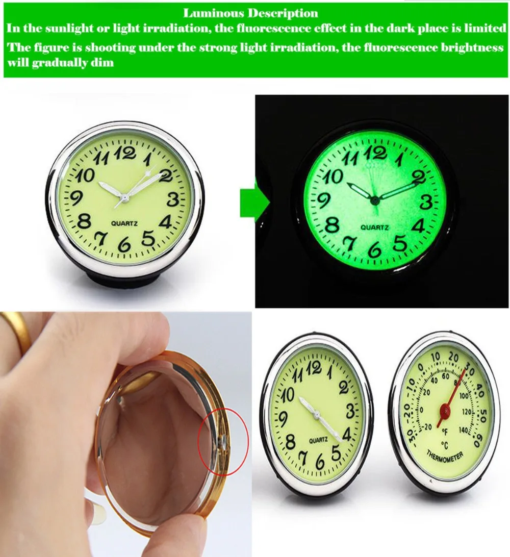 Luminous Car SUV Mechanics Quartz Clock Digital Pointer for Car Auto Time Watch Digital clock Thermometer Black Blue Gold Green Luminous Car SUV Mechanics Quartz Clock Digital Pointer for Car Auto Time Watch Digital clock Thermometer Black Blue Gold Green