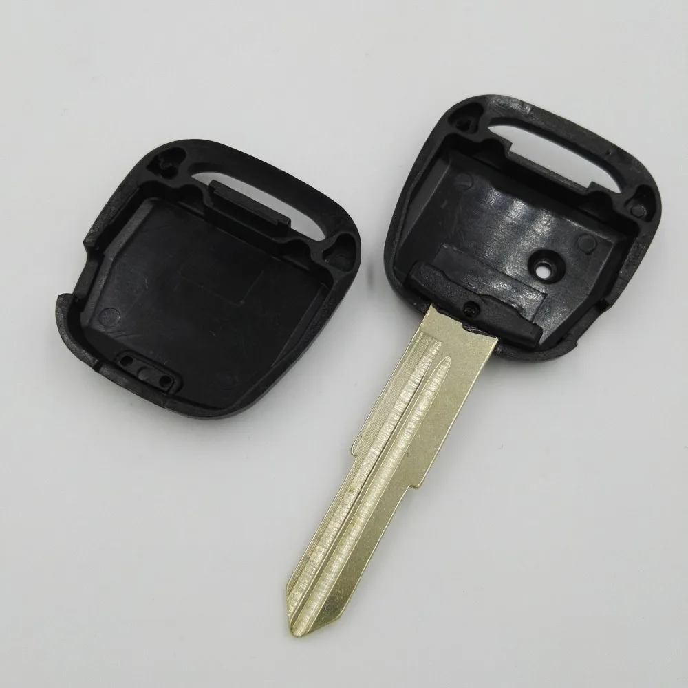 1 отверстие кнопки на боковой крышке ключа автомобиля пустой чехол с канавкой справа от лезвия для старых ключей Toyota крышка дистанционного брелока