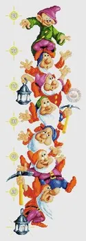 

Needlework 14CT 16CT 18CT Cross Stitch, DIY Count Cross Stitch, Embroidery Set, Height table of dwarf