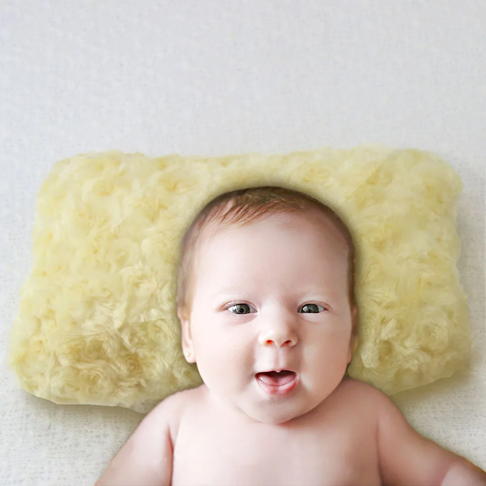D & J мягкий искусственный мех новорожденный позирует фотография Реквизит детская подушка новорожденный принадлежности для