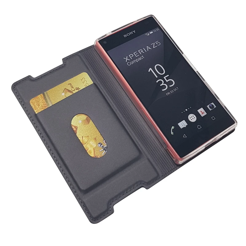 Чехол для Sony Xperia Z5 Compact Cover Flip PU кожаный чехол телефона Etui E5803 E5823 Mini|case for|case casecase for