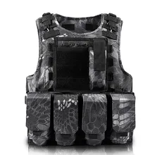 Тактический Открытый военный Профессиональный жилет с системой Molle один размер Камуфляж для страйкбола охота Wargame Combat