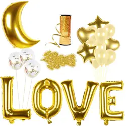 XXYYZZ новый золотой конфетти шар Свадьба шарики для день рождения воздушные шары для вечеринки декор декоративные шары для дня рождения