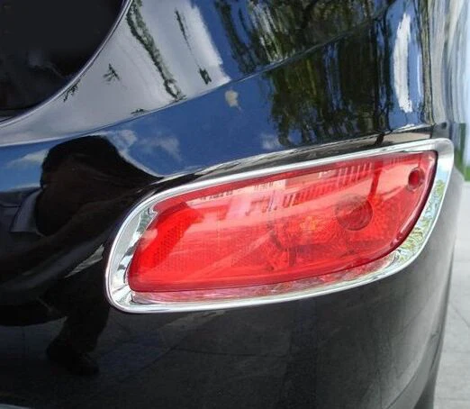 

Free shipping! For HYUNDAI Santa Fe 2010 2011 ABS Chrome Rear Tail Fog Light Lamp Cover Trim