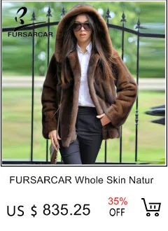 Новинка, роскошная женская шуба из натурального меха норки с большим капюшоном, толстая длинная куртка, Женское пальто, высокое качество