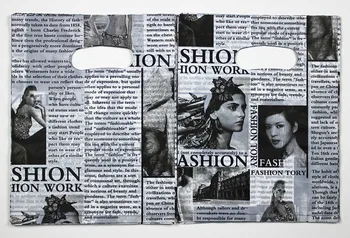 

like news paper 2017 hot sell style Plastic bags Free ship 50pcs/lot 30X40cm Fit clothes packing shopping bags