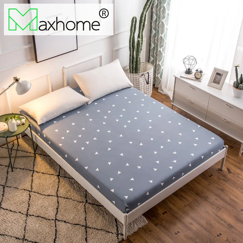Polyester Fitted Sheet Bed Sheet Mattress Cover Printed Sanding Fabric