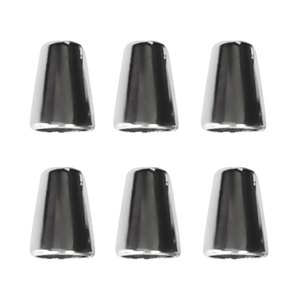 6pcs/set Zinc Alloy Sportwear Clothes Drawstring Paracord Rope Shoelace Cord Lock Bell Stopper Fastener