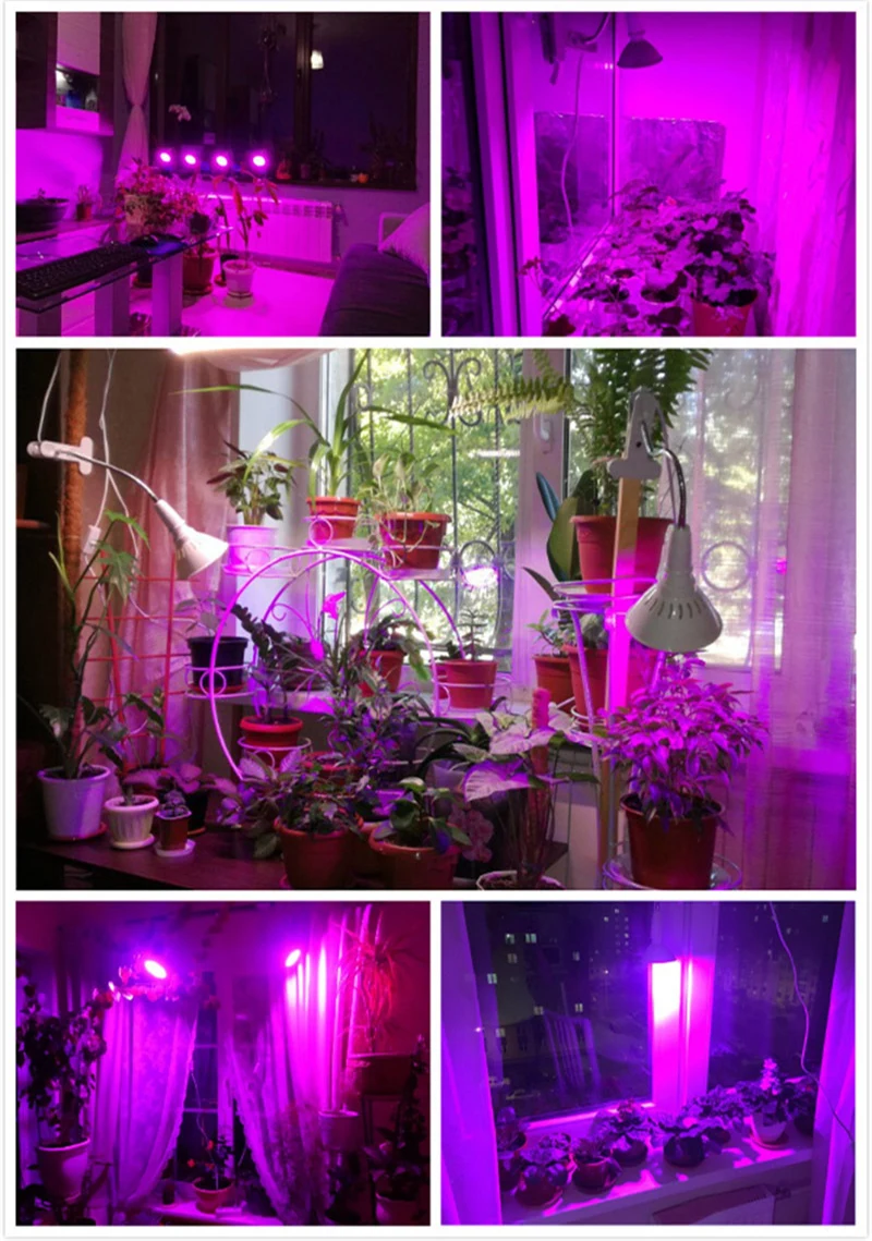 Светодиодный Par38 Grow Lights Full Spectrum Fitolampy Фито лампа E27 фито-лампы для комнатных растений цветы Овощной завод тента фитолампа