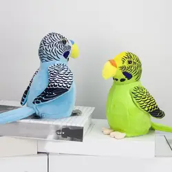 Электронные Домашние животные говорящие игрушечные попугаи Забавный звук Запись плюшевый костюм попугая Рождественский подарок для
