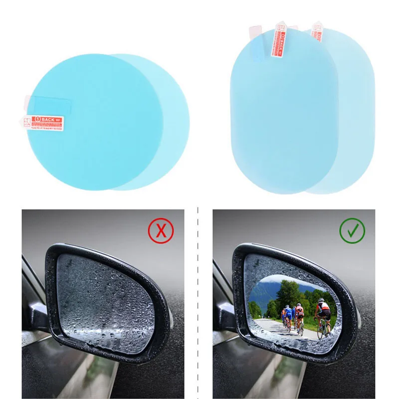 

2PCS/Set NEW Anti Fog Car Mirror Window Clear Film Anti-FilmCar Rearview Mirror Protective Film Waterproof Rainproof Car Sticker