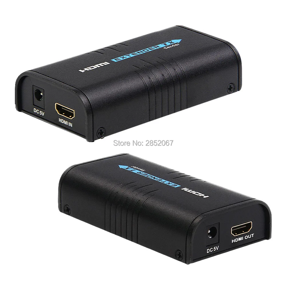 HDMI Extender Over IP TCP UTP STP CAT5e 6 Rj45 LAN Network Support 1080p 120m Extension