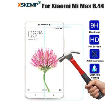 

XSKEMP 9H Hard 0.3mm Real Tempered Glass For Xiaomi Mi Max 6.44 Ultra Clear Scratch Proof Tablet PC Glossy Screen Protector Film