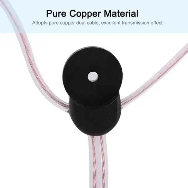 FM Dipole Antenna Radio Home Indoor FM Receiver Aerial with TV Female Connector FM Radio Antenna