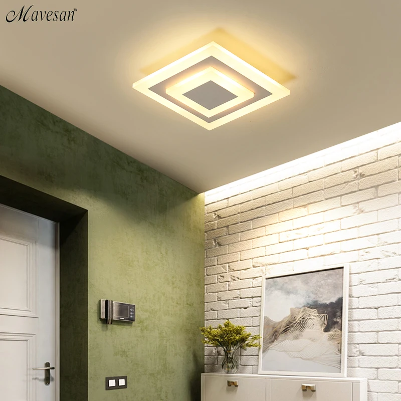 Modern ceiling lights 12w for hallway balcony corridor Coffe white light lamps bedroom luminaria te - 32921539335