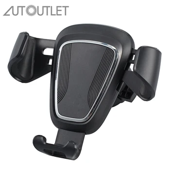 

AUTOUTLET Black 63-88mm Universal Car Mount Cradle Air Vent Phone Gravity Holder for Cell Phone GPS Air Vent Car Phone Holder