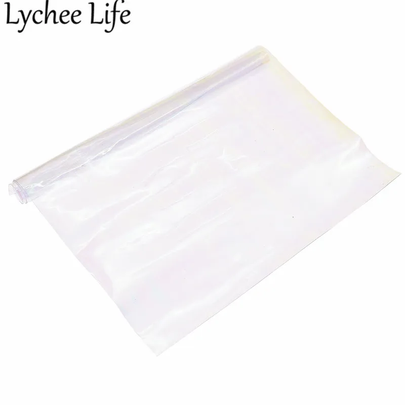 Lychee Life DIY Прозрачная ПВХ ткань красочные 21x29 см ткань ручной работы современная домашняя одежда текстильные принадлежности для шитья товары - Цвет: 4