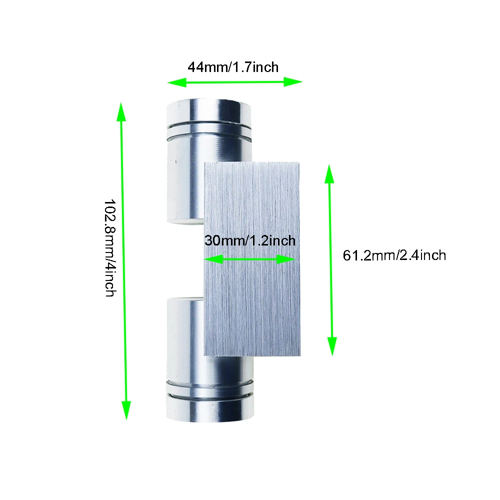  LED Indoor Wall Lamp 2 Beads 2W 6W Light Aluminum Astigmatism Wall-mounted Sconce For Corridor Aisl - 32863141907