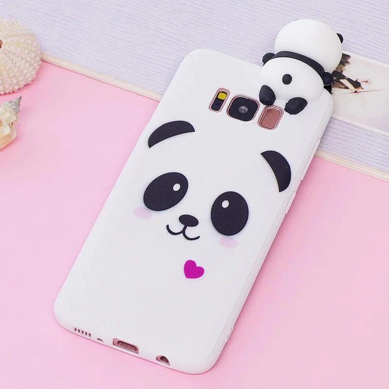 Чехол для Samsung Galaxy S8 Plus чехол 3D мультяшный панда единорог задняя крышка|case for samsung