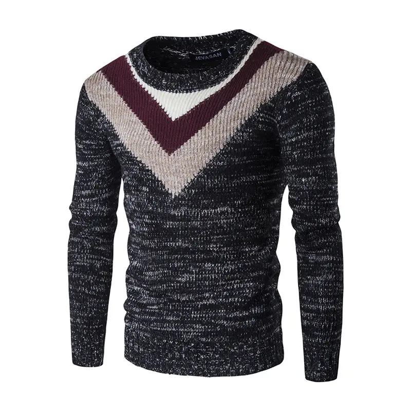 Для мужчин с круглой горловиной, пуловер, свитер, джемпер двухфактурный свитер блузка Свитера Вязаная Зимняя одежда с длинными рукавами; Для мужчин тонкие свитера 021