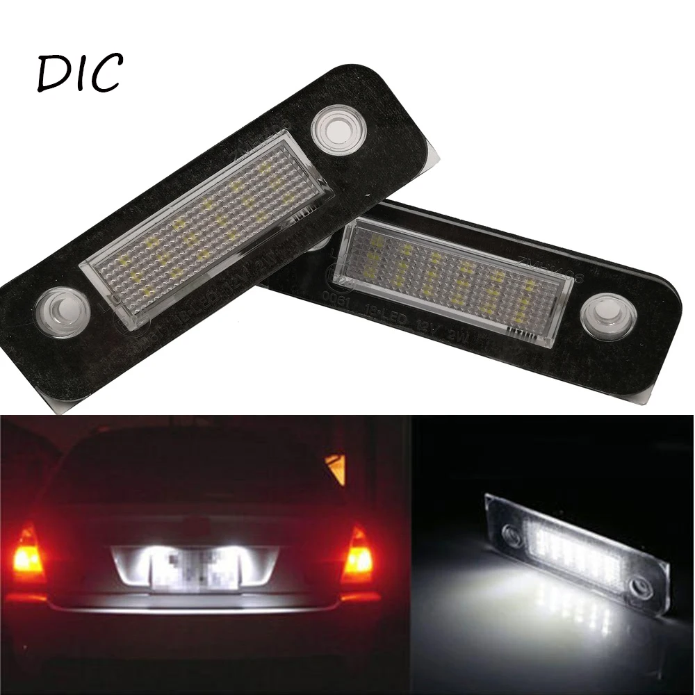Clearance sell!!! 2PCS 18SMD LED License Plate Light for Ford Mondeo