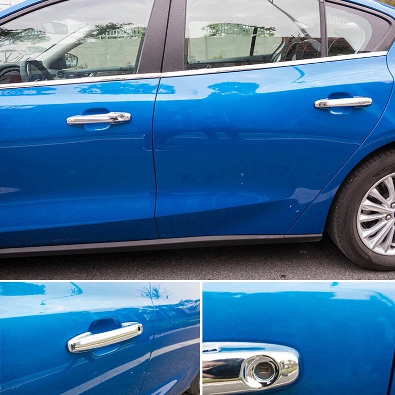 

For Ford Focus 2019 ABS Car Accessories Ordinary Auto Outside Door Handle Cover Case Trim 4pcs/set