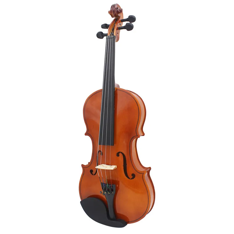 Baratos IRIN 4 4 violín acústico Natural de tamaño completo Violino artesanal con estuche cuerdas para arco silencioso INSTRUMENTO DE 4 cuerdas para Beiginner