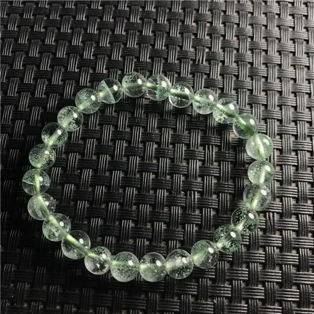 free shipping Natural Green Phantom Ghost Quartz Crystal Gemstone Bracelet 7mmbracelet free