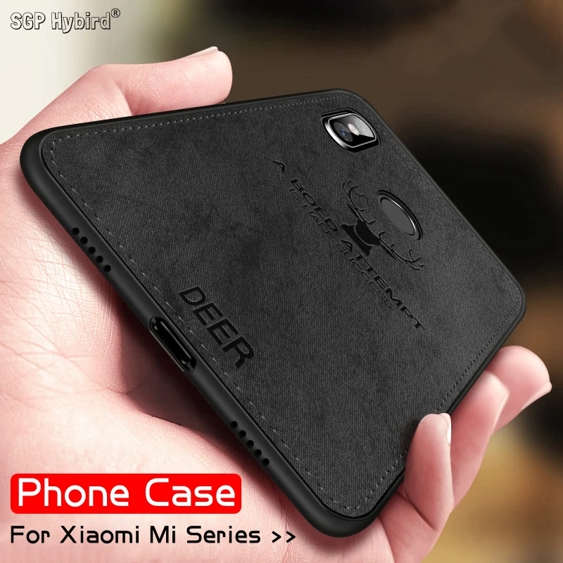 

mi8 Soft TPU edge Deer Phone Case For xiaomi pocophone f1 mi 8 se a2 lite mi6 mi5 max 3 Cloth Cover redmi note 5 plus 6 pro case