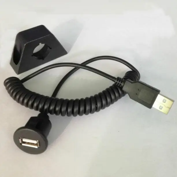 In car Dashboard Flush Mount USB 2.0 Input Extension quick charging