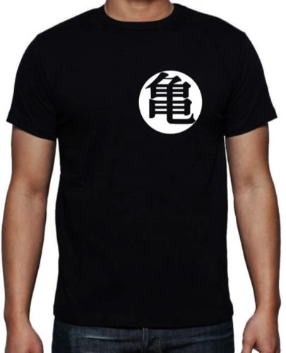 Dragon Ball Dragonball tortuga Roshi entrenamiento Kanji símbolo Goku negro  camiseta envío gratis Harajuku Tops moda clásica|Camisetas| - AliExpress