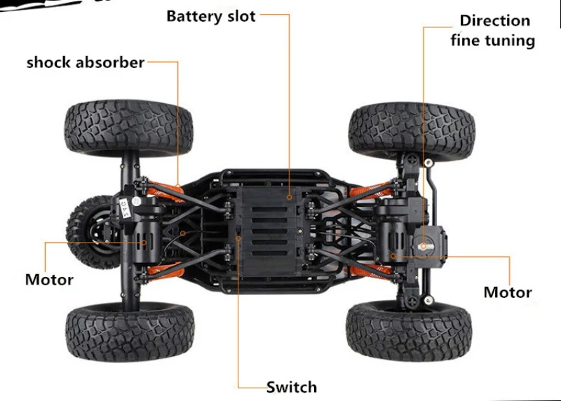 2017 Горячая супер большой гоночный RC автомобиль 1:10 2837 масштаб 48 см all Terrain 4WD Вождение большая нога RC автомобиль рок альпинист off road модель