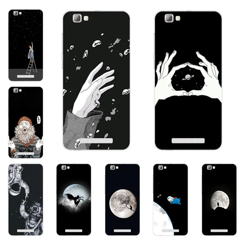 

zte blade A610 Case,Silicon Black graffiti Painting Soft TPU Back Cover for zte blade BA610 Protect Phone cases shell