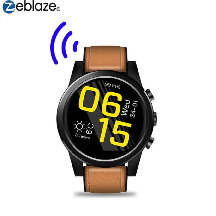 

Zeblaze THOR4 Pro 1.6 inch Android7.1.1 MTK6739 Quad Core 1G+16G Smart Watch with WIFI BT 5.0MP Camera Wristwatch