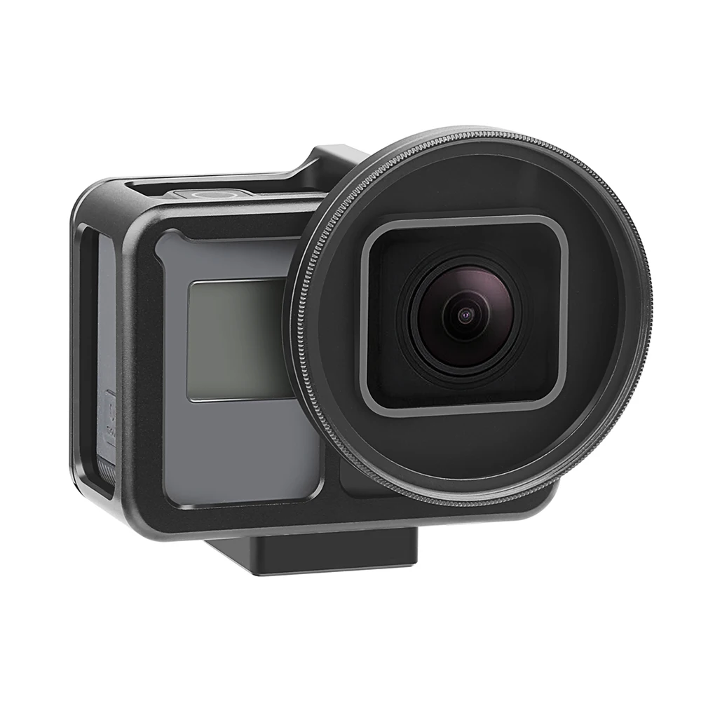 Cnc Aluminum Alloy Protective Case Cage Mount For Gopro Hero 7 6 5 Black With 52mm Uv Lens Backdoor For Go Pro Hero 7 Accessory Sports Camcorder Cases Aliexpress