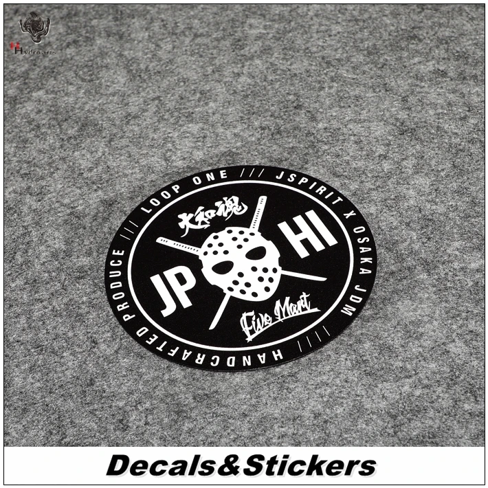 

NO.L307 JDM KANJO-ZOKU Mask Badge 3M Reflective Modified Stickers Waterproof Decals Racing Motorcycle Scratches Cover