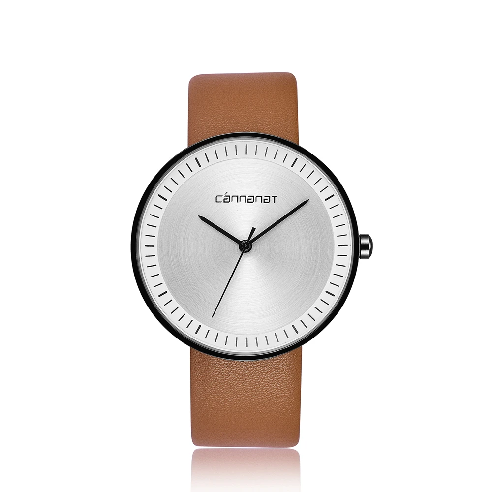Cannanat пару часов для леди мужские минималистский женские часы прочный PU Кожаный ремешок 20 мм женские наручные часы подарок для любителя