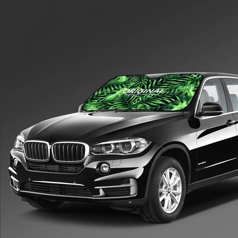 

Car Window Windshield Sunshade Covers For Ordinary Car Reflective Foil Anti-UV Curtain Front Colorful And Cool Sucker Fixed