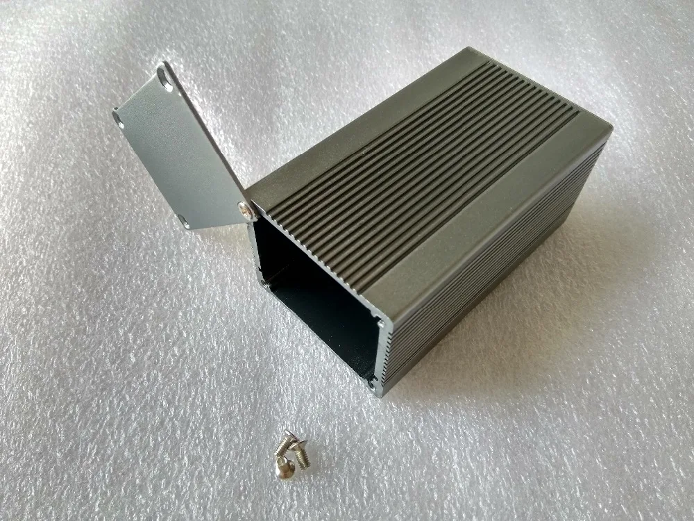 aluminium extrusion enclosure in Black color housing for pcb extruded