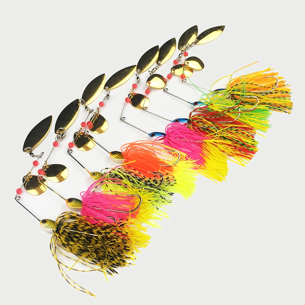 

8pcs Spinner set Hard lure kit long casting Fast searching baits