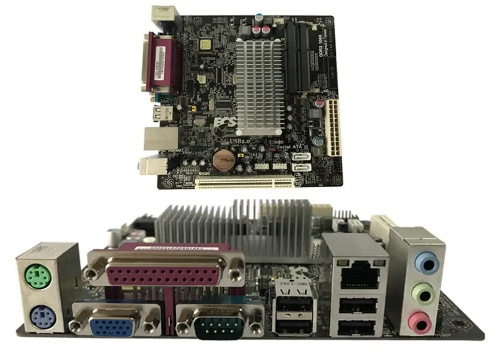 mini itx motherboard D2550 2*COM ATM Industrial Motherboards POS Machine industrial with Support XP system WINDOWS 7